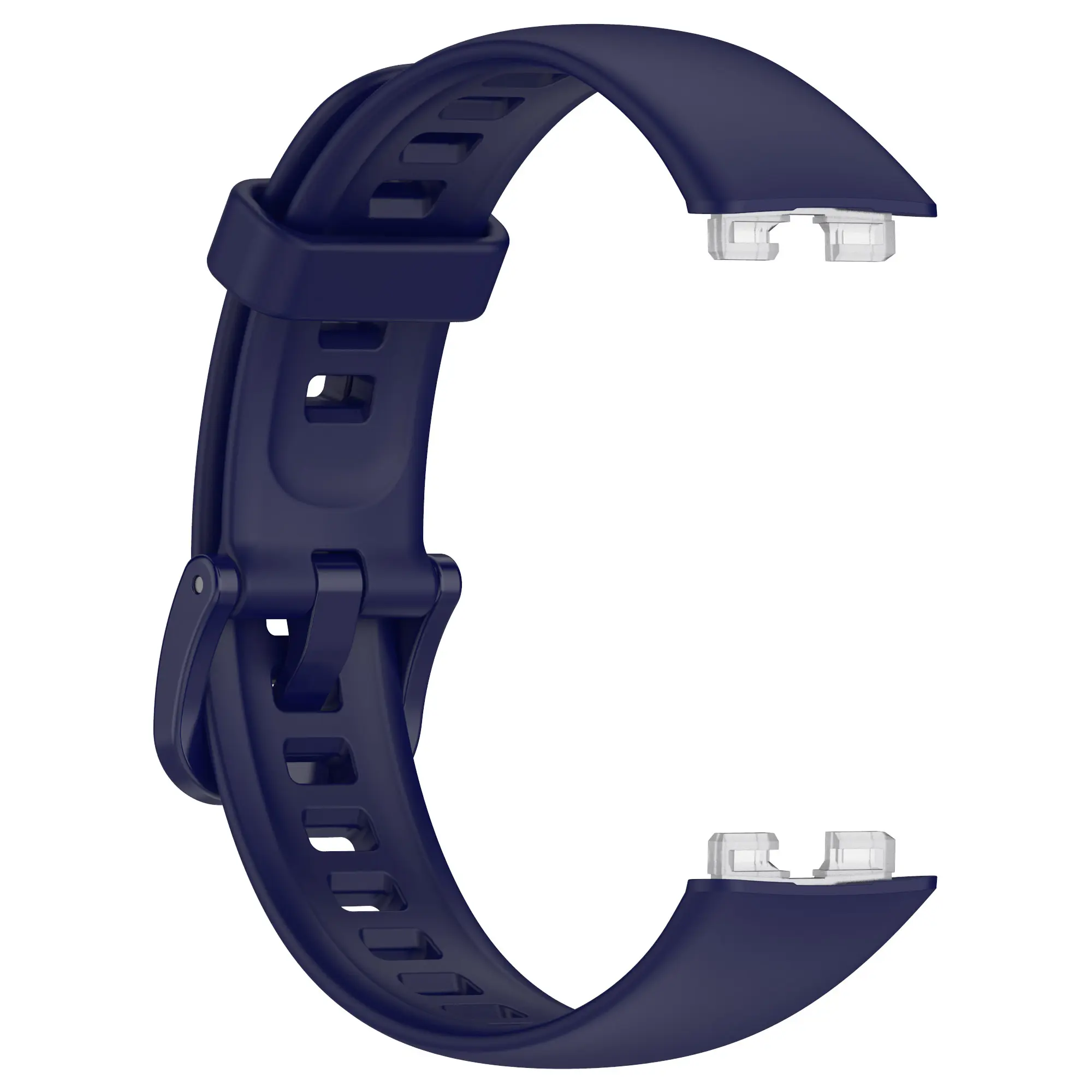 Picture of Huawei Band 8/9/10 Silicone Sports Strap Solid Color Replacement Wristband Suitable for Huawei bracelet (Midnight Blue,Not Specified)