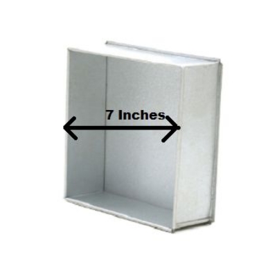 Picture of Square Cake Mold 7 inch 2 Pounds shape cake decoration mold Aluminum -Silver