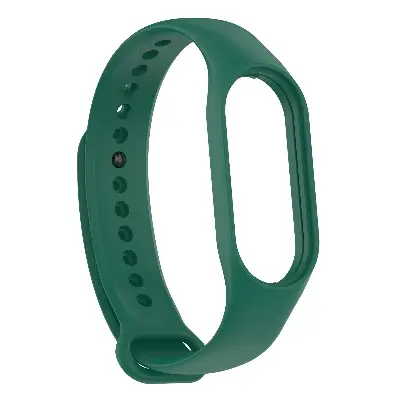 Picture of Mi Band 5/6/7 Replacement Silicone Strap – Soft, Colorful & Comfortable Wristband for Xiaomi Smartwatch, suitable for Men & Women (Dark Green,Not Specified)
