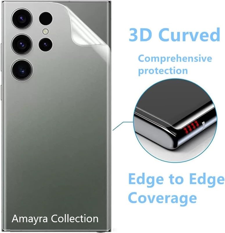 Picture of Samsung Galaxy S24 Ultra 5G Full HD Crystal Clear Back Shield Protection Back Screen Protector (Back Poly)