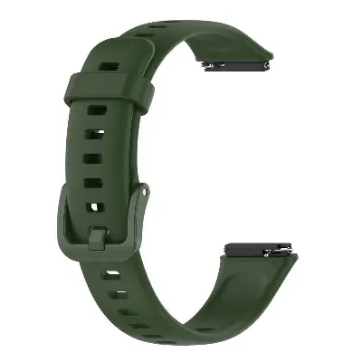 Picture of Huawei Band 7 Silicone Sport Strap – Premium Multicolor Replacement Wristband for Huawei Smartwatch - Soft, Durable & Comfortable (Army Green,Not Specified)