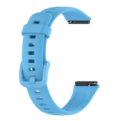Picture of Huawei Band 7 Silicone Sport Strap – Premium Multicolor Replacement Wristband for Huawei Smartwatch - Soft, Durable & Comfortable (Sky Blue,Not Specified)