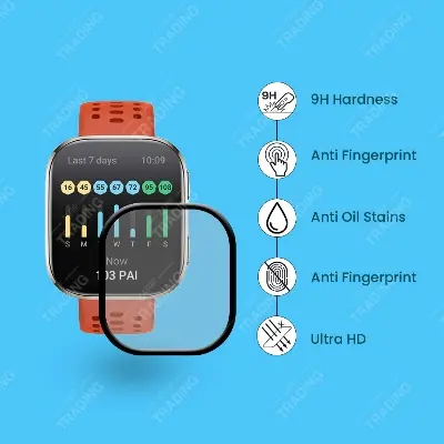 Picture of Amazfit Bip 6 PMMA Flexible Screen Protector – Ultra Clear, Shatterproof & Scratch Resistant Smartwatch Guard (1 Pcs)