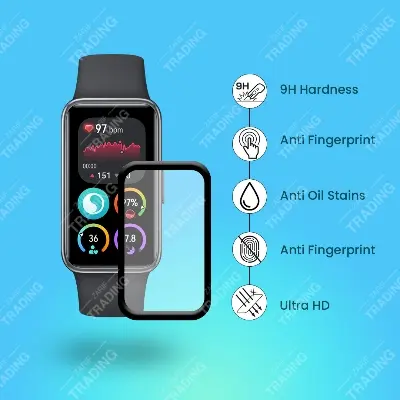 Picture of Huawei Band 9 Screen Protector – PMMA Plastic Film, Ultra Clear, Anti-Scratch & Anti-Fingerprint Guard (1 Pcs)