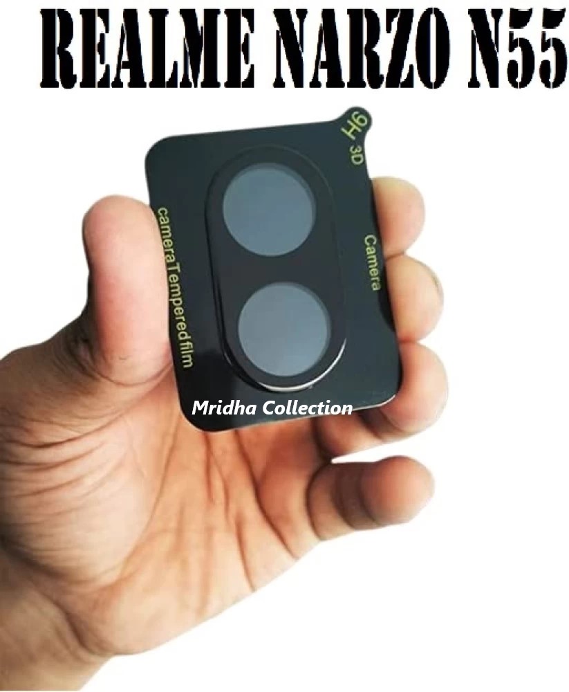 Picture of 3in1 Protector Combo Pack for Realme Narzo N55 (Premium Full Screen Protector Glass+Back Hydrogel Protector Poly+9h Camera Lens Protector)