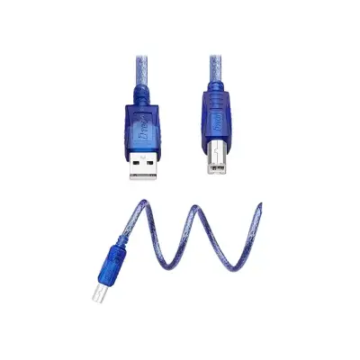 Picture of DTECH High-Speed USB 2.0 Printer Cable – A to B Type for HP, Canon, Epson, Brother Printers (5m) (Blue)