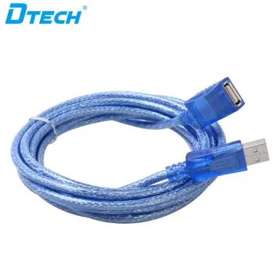 Picture of DTECH USB Extension Cable 5M – High Speed Male to Female Data Transfer Wire for PC, Laptop & Gaming (Blue)
