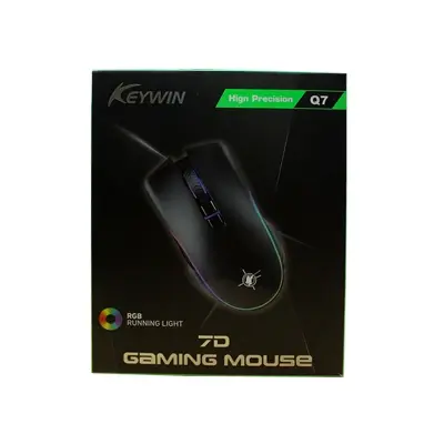 Picture of Keywin Q7 7D RGB Gaming Mouse – High Precision Wired Mouse with RGB Light for PC & Laptop (Black)