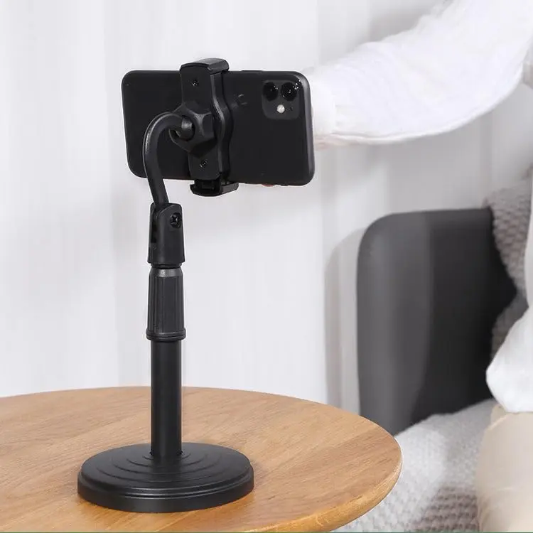 Picture of Adjustable Mobile Stand Holder for Desk | Strong Base Phone Holder for Online Class, Video Call & Gaming (Black)