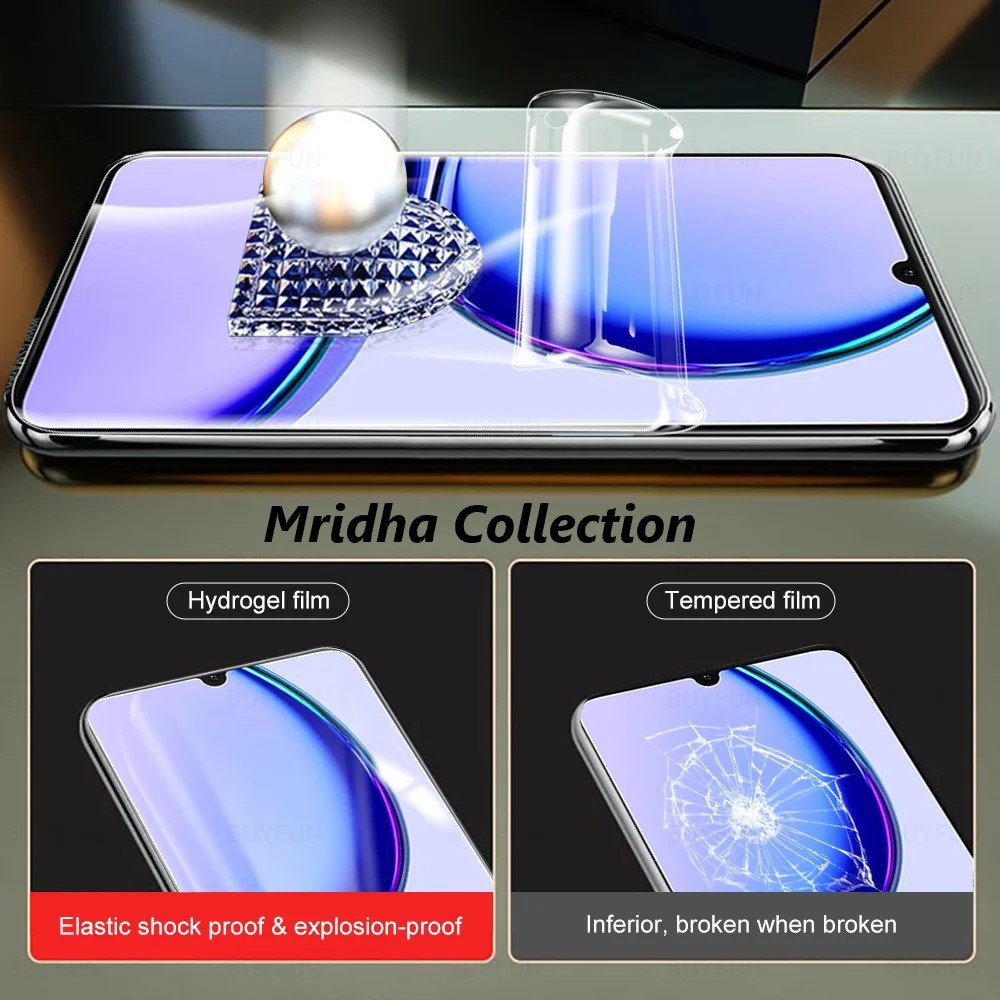 Picture of 3in1 Protector Combo Pack for Realme Narzo N53 (RMX3761) (Front Hydrogel Screen Protector Poly+Back Hydrogel Poly Protector+9h Camera Lens Protector)