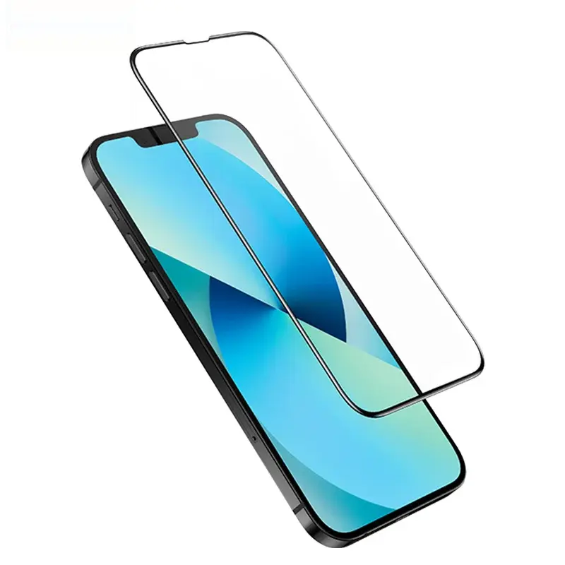 Picture of KUZOOM Premium Tempered Glass Screen Protector for iPhone 13  iPhone 13 Pro  iPhone14 – Shatterproof & Full Coverage (iphone13/13pro/14)