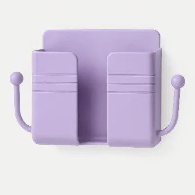 Picture of Wall Mounted Multipurpose Storage Box SMALL/MEDIUM/LARGE | Remote & Mobile Phone Holder | Pen Organizer for Home & Office | Multi Colour (Medium)