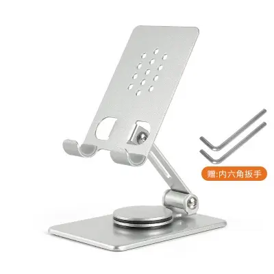 Picture of Mobile Phone Stand for Desk | Adjustable Tablet Holder | Foldable Metal Stand (Silver)