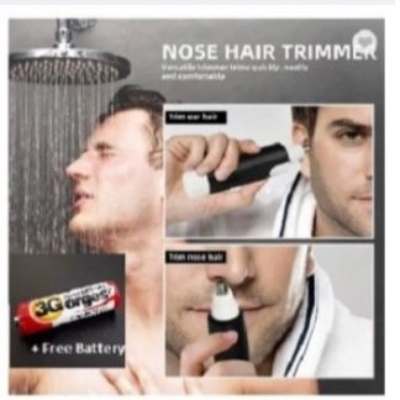 Picture of Nose + Ear Hair Trimmer Stainless Steel Blade , Shaving And Unwanted Hair Removal Electric Trimmer -Multicolor