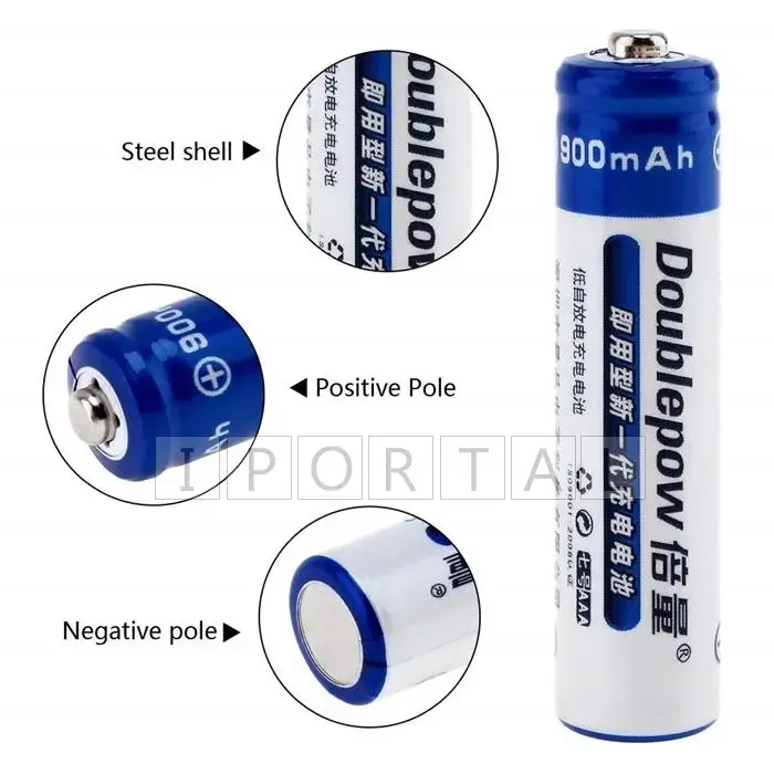 Picture of Doublepow USB-C Rechargeable Lithium-ion AA Battery 1.5V 2400mWh – Fast Charging Type-C Battery (Battery  1PCS)