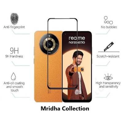 Picture of Realme Narzo 60 5G (5D 9D 11D 13D 21D) Screen Protector Tempered Glass Film 9H Hardness Full Coverage No Bubbles and Fingerprint Scratch-Resistant