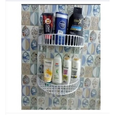 Picture of Buy 1 Get 1 Free 2 Step D Shape Wall Hanging Rack For Kitchen , Home , Office , Toilet -White