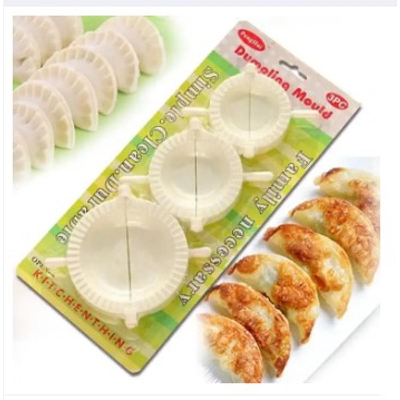 Picture of 3 Pieces/Set DIY Dumpling Maker Pitha Maker Mold Press Dumpling Mold -Multicolor