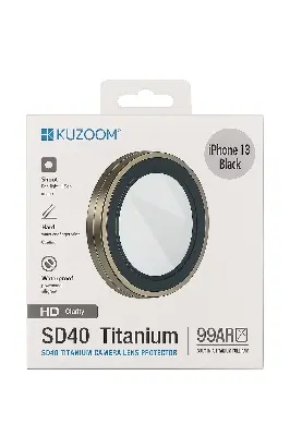 Picture of KUZ00M 99AR HD Titanium Camera Lens Protector for iPhone 13 – Anti-Scratch, Waterproof, Ultra HD Clarity (iPhone 13)