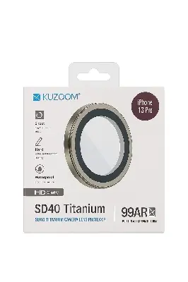 Picture of KUZ00M 99AR HD Titanium Camera Lens Protector for iPhone 13 Pro – Anti-Scratch, Waterproof, Ultra HD Clarity (Iphone 13 pro)