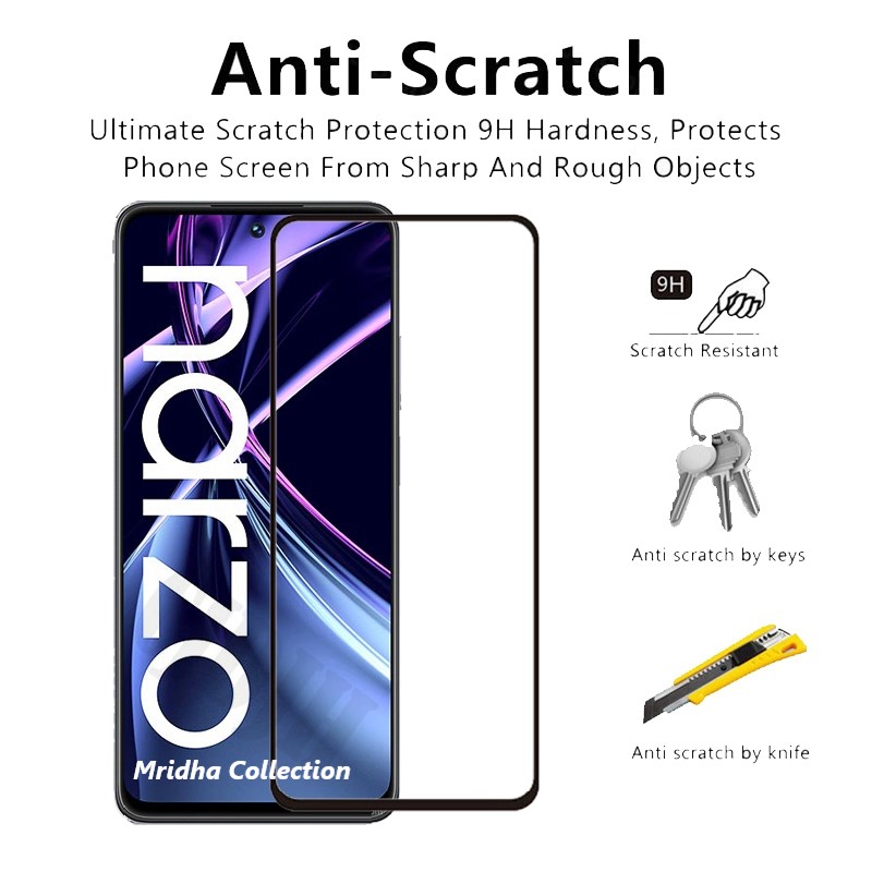 Picture of 2in1 Protector Combo Pack for Realme Narzo N55 (Premium Full Screen Protector Glass+Camera Lens Protector)