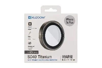 Picture of KUZ00M 99AR HD Titanium Camera Lens Protector for iPhone 14 Plus – Anti-Scratch, Waterproof, Ultra HD Clarity (iPhone 14 Plus)