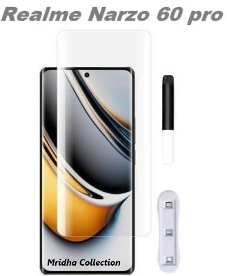 Picture of 3in1 Protector Combo Pack for Realme Narzo 60 Pro 5G (A+ GRADE) UV Glass Screen Protector + Back Protector Film + 9h Camera Glass Protector)