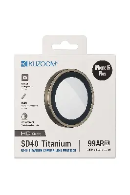 Picture of KUZ00M 99AR HD Titanium Camera Lens Protector for iPhone 15 Plus – Anti-Scratch, Waterproof, Ultra HD Clarity (iphone 15 plus)