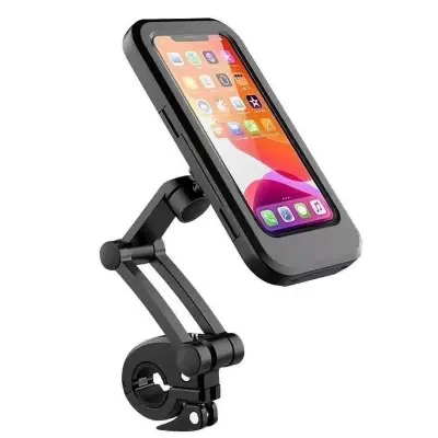 Picture of Waterproof Motorcycle Mobile Holder – Rainproof Phone Mount Case (Black)