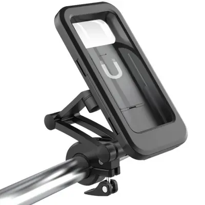 Picture of Waterproof Motorcycle Mobile Holder – Rainproof Phone Mount Case (Black)