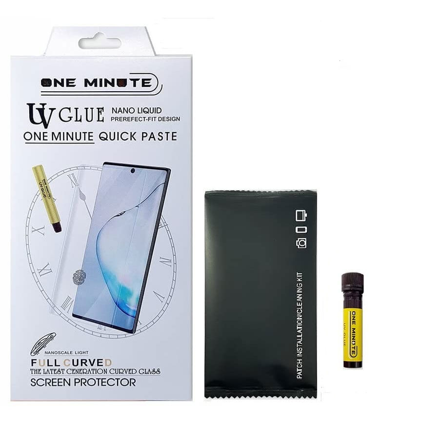 Picture of Samsung Galaxy S24 Ultra UV Tempered Glass Full Coverage Flat Screen Protector with Liquid Glue High Grade Clear Borderless (Samsung S24 Ultra)