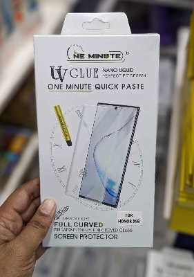 Picture of Honor X9B UV Tempered Glass Full Coverage Curved Gorilla Screen Protector with UV Light Liquid Glue A+ Grade Borderless Clear (Honor X9B)