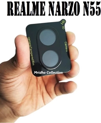 Picture of 3in1 Protector Combo Pack for Realme Narzo N55 (Clear Screen Protector Glass+Back Hydrogel Protector Poly+9h Camera Lens Protector)