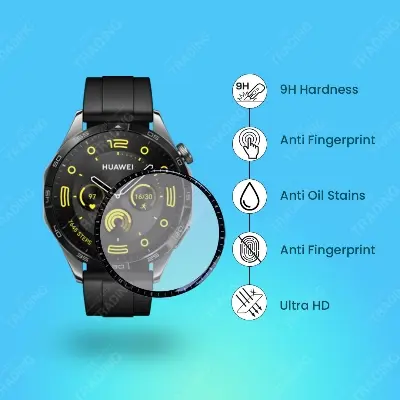 Picture of Huawei Watch GT 4 41mm 46mm Screen Protector PMMA Full Coverage HD Clear Anti Scratch Flexible Soft Film (Huawei GT4 46mm 1Pcs)