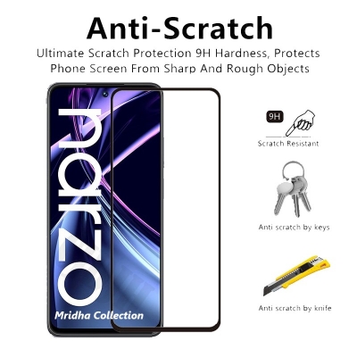 Picture of Realme Narzo N55 (5D 9D 11D 13D 21D) Screen Protector Tempered Glass Film 9H Hardness Full Coverage No Bubbles and Fingerprint Scratch-Resistant