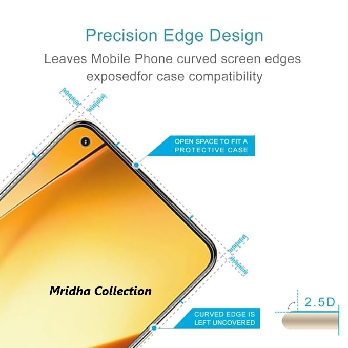 Picture of Realme Narzo 60 5G Screen Protector 3D Tempered Clear Screen protector Gorilla Glass Transparent Clear Ultra Thin