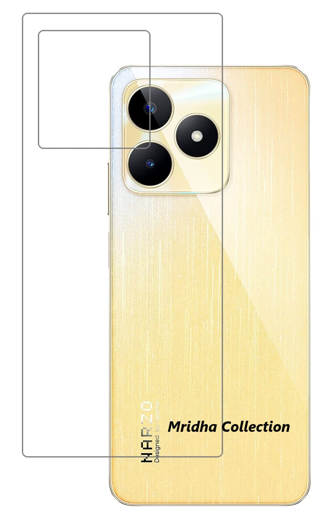 Picture of 2in1 Back Protector Combo Pack for Realme Narzo N53 (RMX3761) (Back Hydrogel Poly Protector+9h Camera Lens Protector)