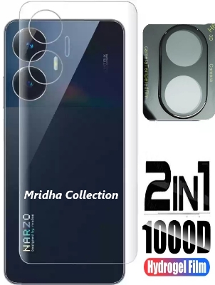 Picture of 2in1 Back Protector Combo Pack for Realme Narzo N55 (Back Hydrogel Poly Protector+9h Camera Lens Protector)