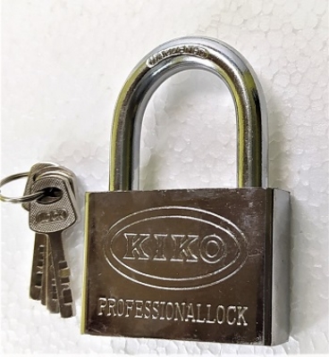Picture of KIKO Top Quality Pad Lock 70mm With 4 key For Home Office Shop Garage Safety -Silver