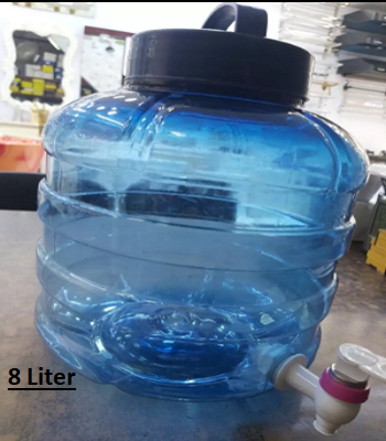 Picture of Manual Plastic Water Jar with Tap and Handle - 8L Multicolour -Multicolor
