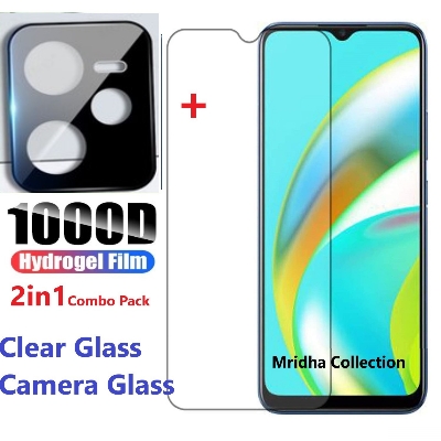 Picture of 2in1 Protector Combo Pack for Realme C35 (Clear Screen Protector Glass + 3D Camera Lens Protector)