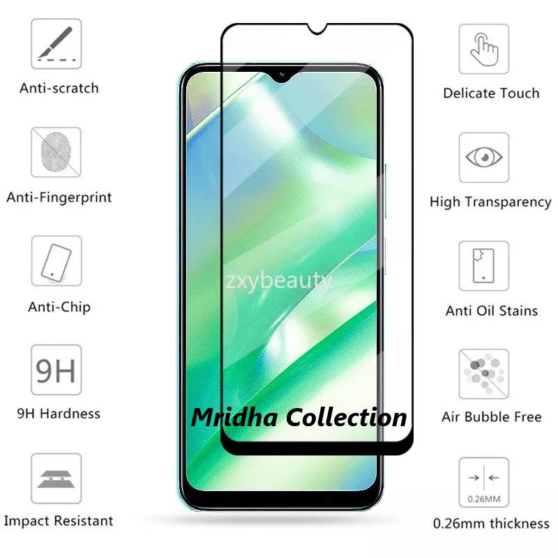 Picture of Realme C35 Premium Full Coverage Glass Protector Tempered Glass Screen Protector 9H Hardness