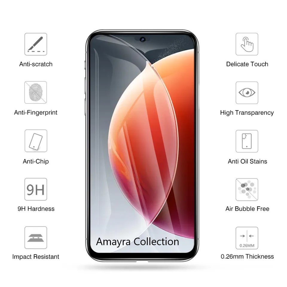 Picture of Tecno Camon 30 Screen Protector 3D Tempered Clear Screen protector Premium Product Gorilla Glass Transparent Clear Ultra Thin - Durable & Scratch Resistant - Easy to Install