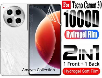 Picture of 2in1 Protector Combo Pack for Tecno Camon 30 (Front Hydrogel Protector Poly + Back Hydrogel Protector Poly)