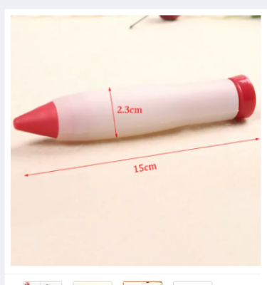 Picture of Delicate Silicone Food Writing Pen cookie Icing Piping Pastry Nozzles kitchen accessories -Multicolor