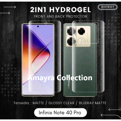 Picture of 2in1 Protector Combo Pack for Infinix Note 40 Pro 5G (Front Hydrogel Protector Poly + Back Hydrogel Protector Poly)