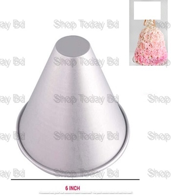 Picture of 6 inch height doll cake mould -Silver
