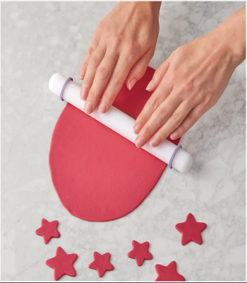 Picture of Wilton Large Fondant Roller with Guide Rings, 13-Inch - Fondant Tools -Multicolor