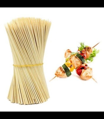 Picture of Bamboo Stick Shashlik Kati Kabab Kati 8 inch 50 pieces -Brown