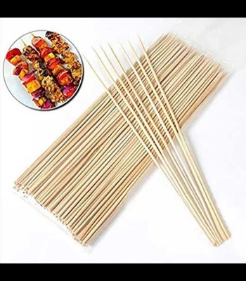 Picture of Bamboo Stick Shashlik Kati Kabab Kati 8 inch 50 pieces -Brown